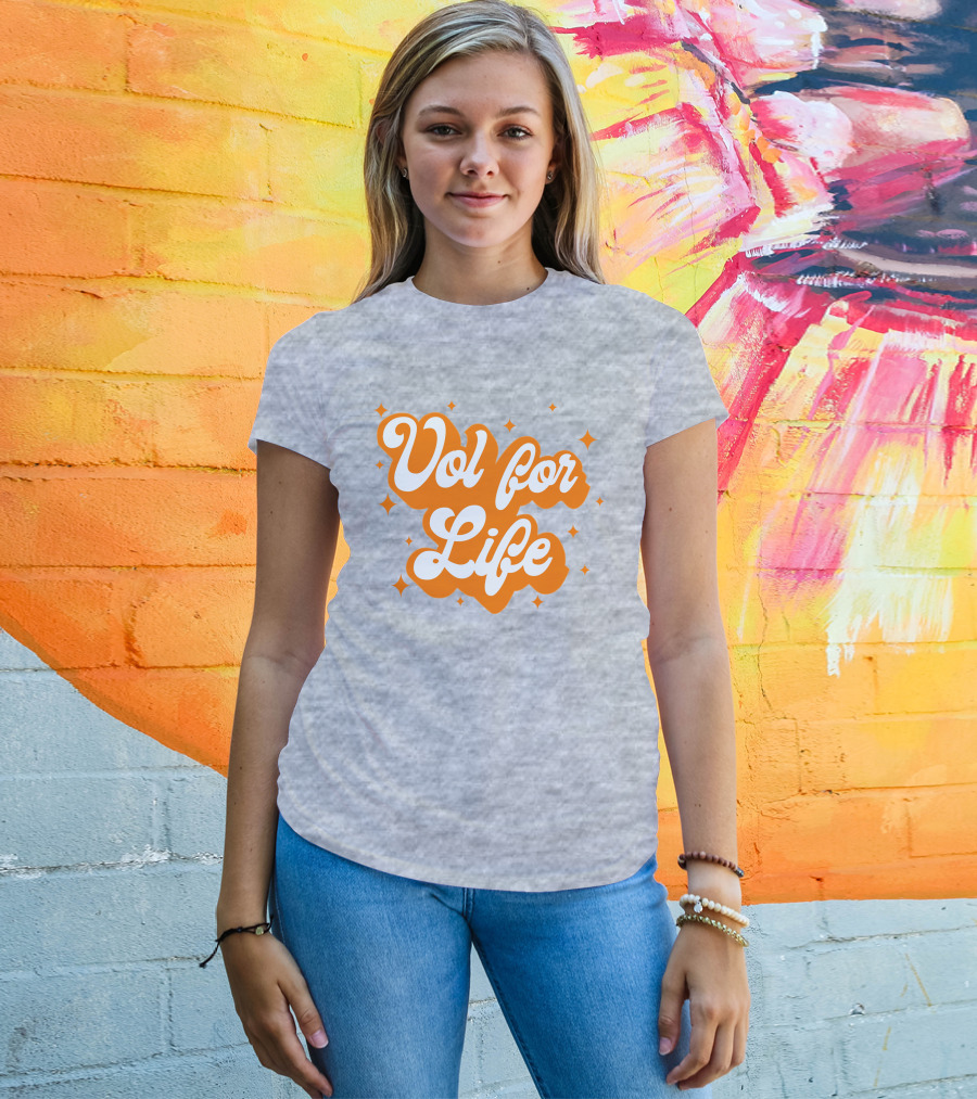 Vol For Life Tennessee Pride Orange And White T-Shirt