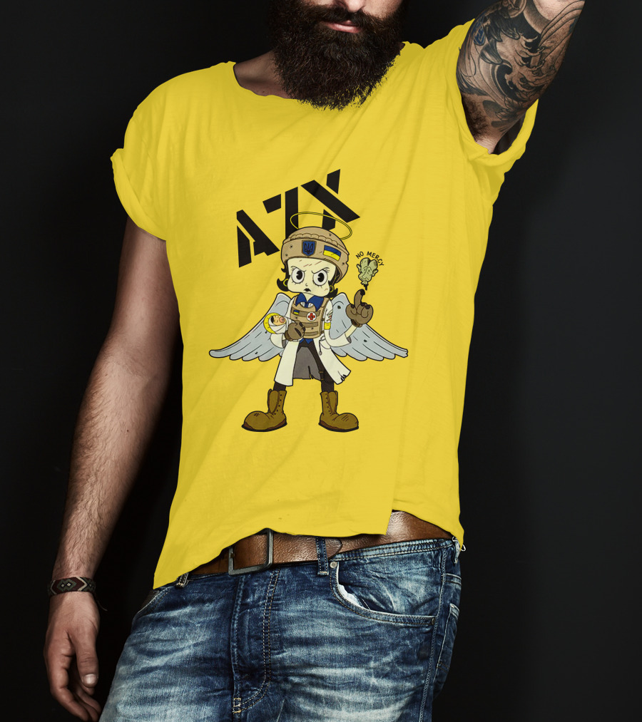 Azov Guardian Sunflower No Mercy Angel T-Shirt