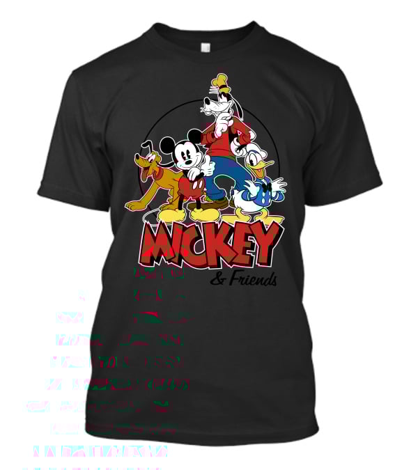 Mickey Mouse And Friends Pluto Goofy Donald Duck Disney T-Shirt