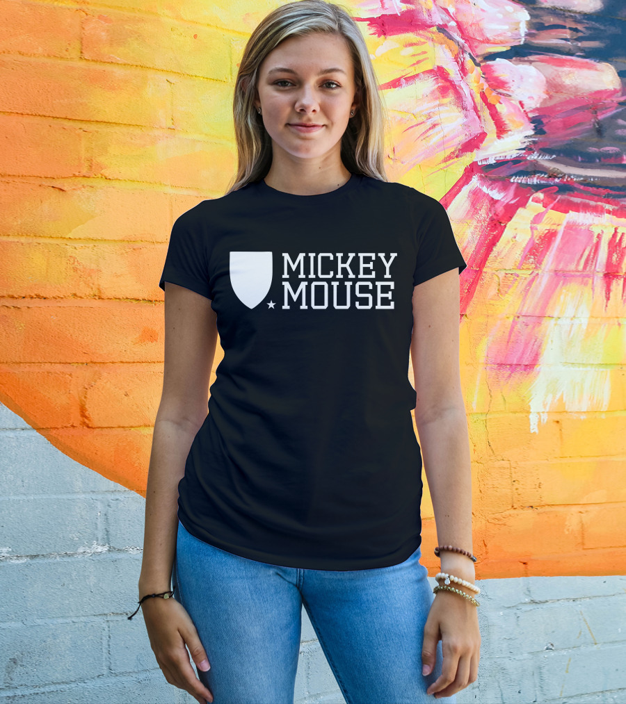 Mickey Mouse University Shield Emblem T-Shirt