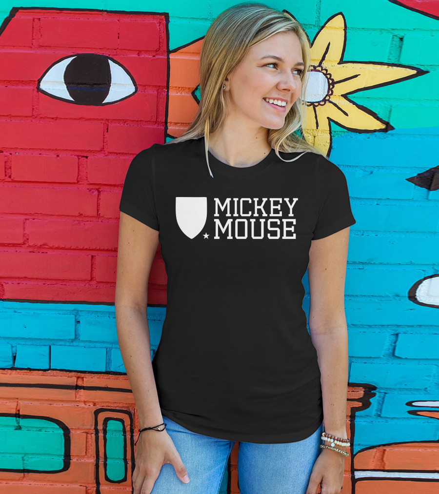 Mickey Mouse University Shield Emblem T-Shirt