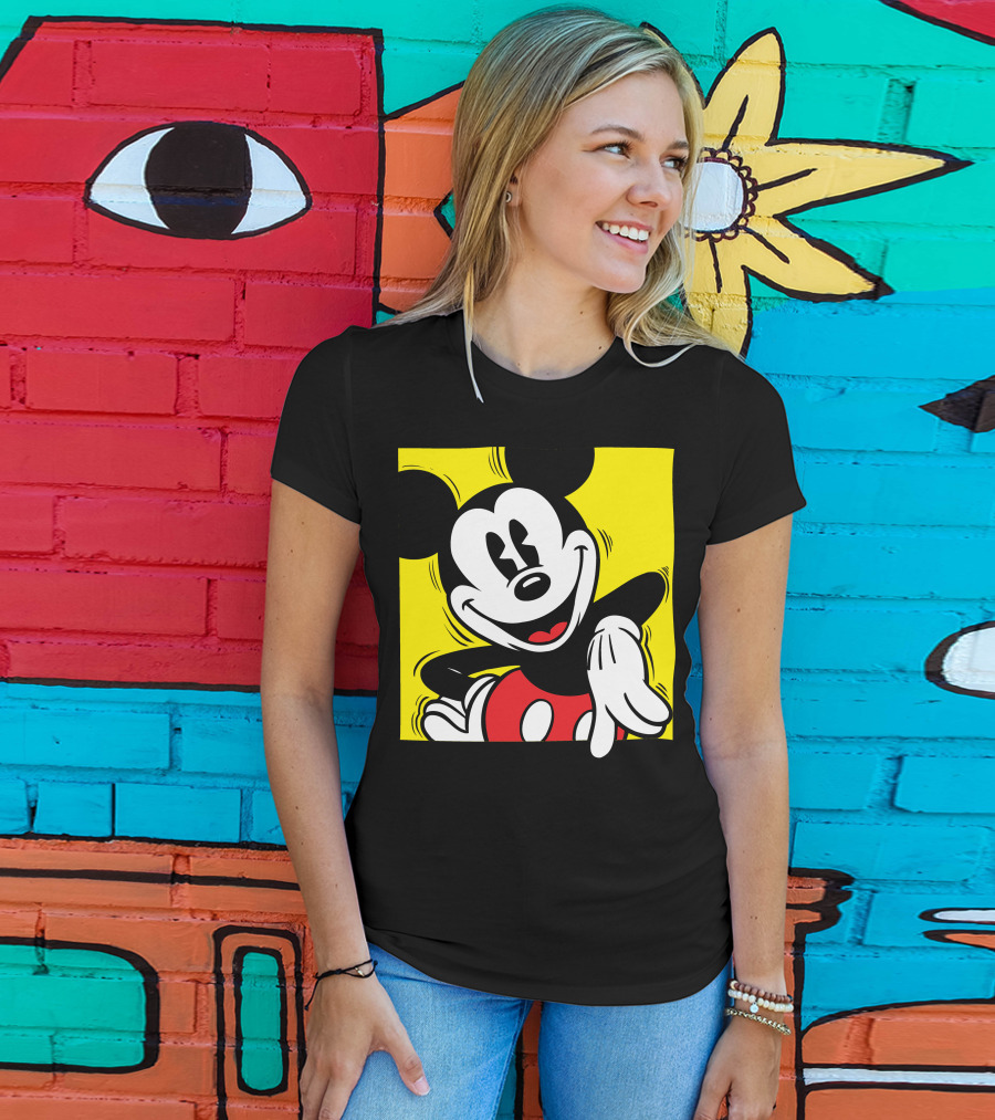 Mickey Mouse Vintage Yellow Frame Disney T-Shirt