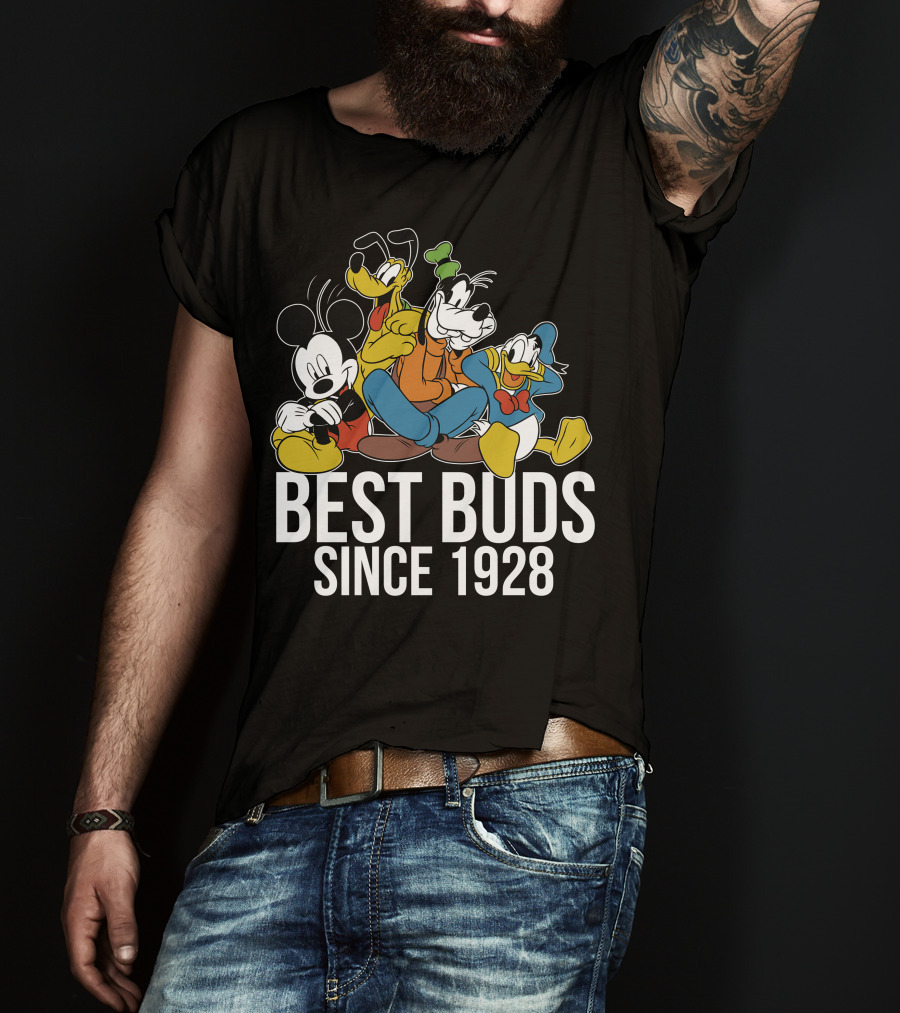 Best Buds Since 1928 Disney Mickeys 90th T-Shirt