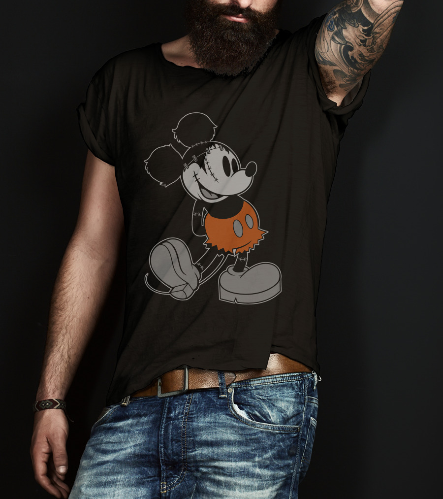 Disney FrankenMickey Halloween Character Mash-Up T-Shirt
