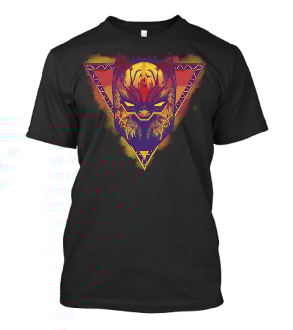Marvel Black Panther Vibrant Geometric Mask T-Shirt