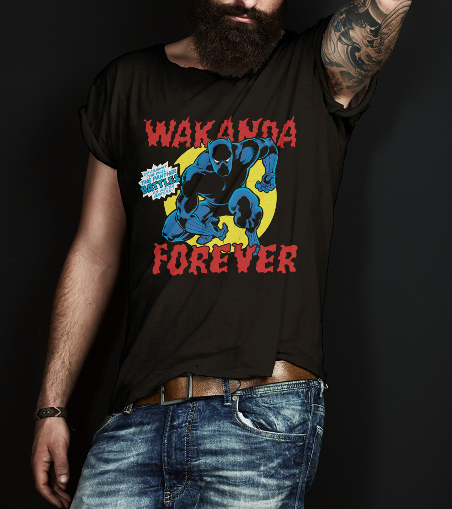 Wakanda Forever Marvel Black Panther Up Against The Panther Battles As Never Before T-Shirt