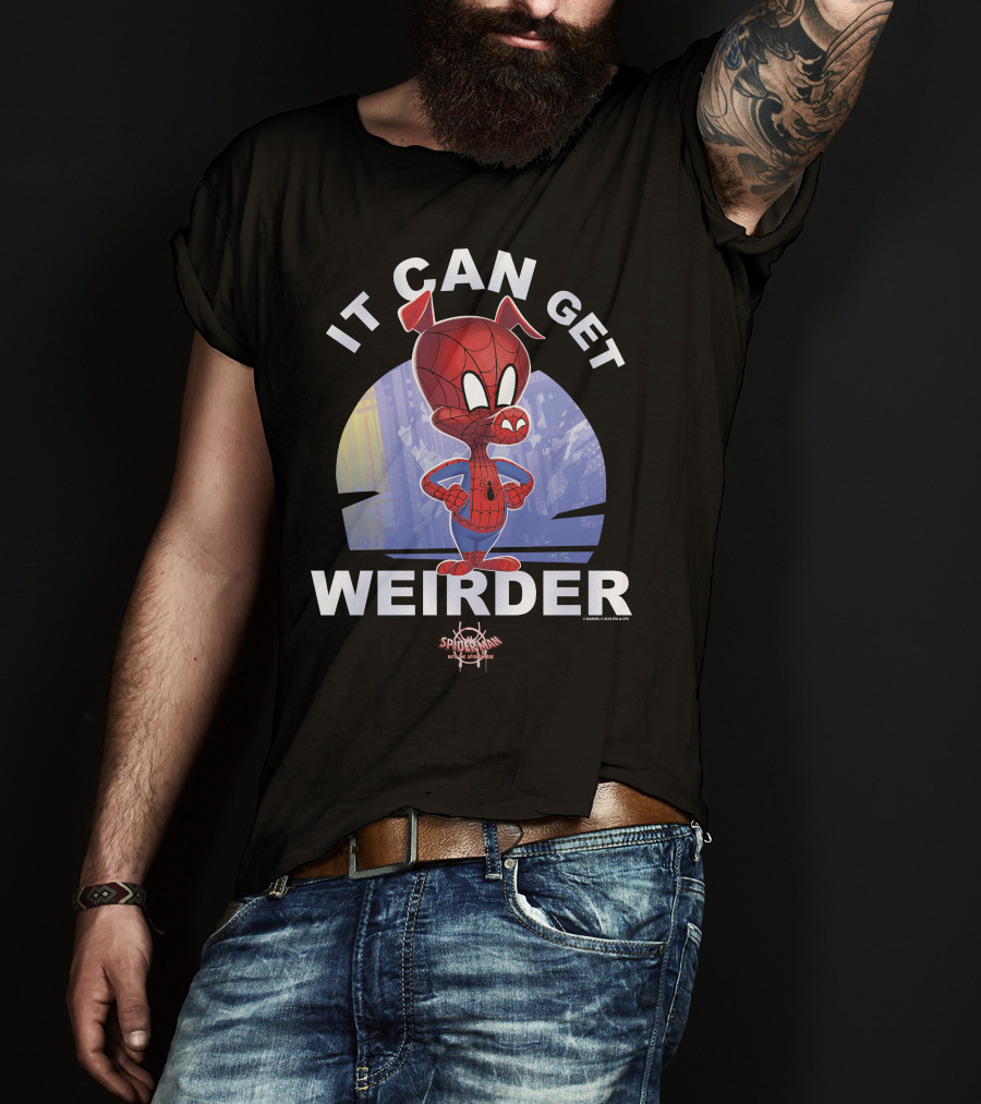 Marvel Spider-Man Into The Spider-Verse Spider-Ham It Can Get Weirder T-Shirt