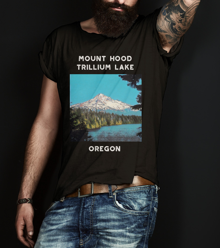 Mount Hood Trillium Lake Oregon T-Shirt