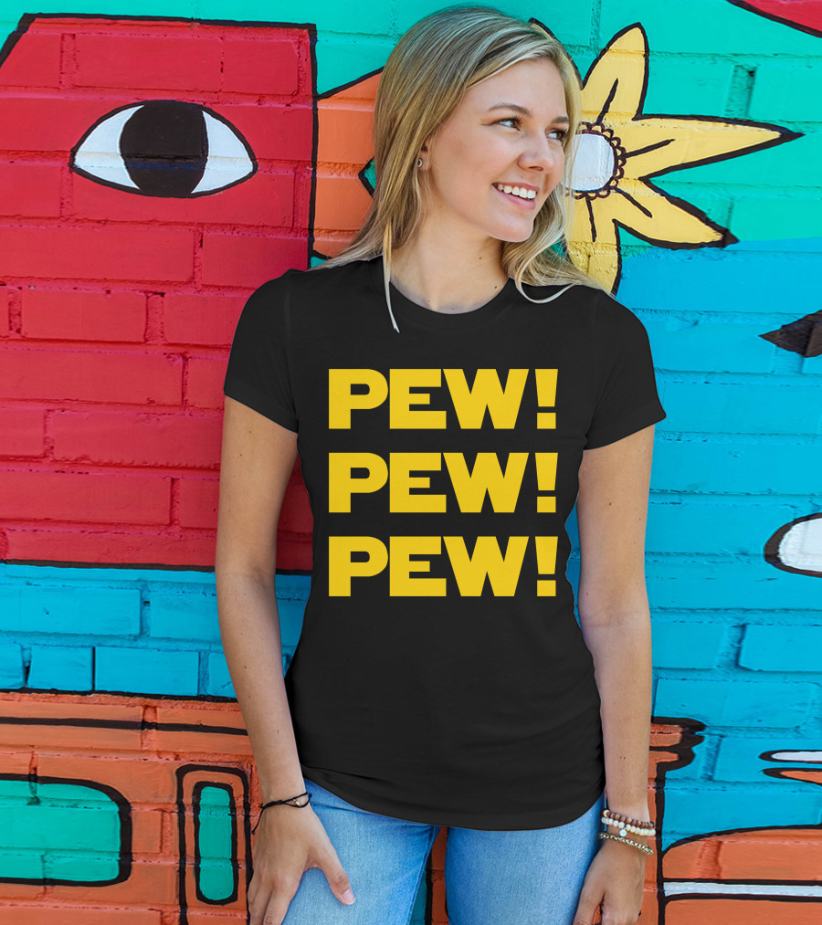 Star Nerd Geek Wars Space Pew Pew Pew Pew Pew Pew T-Shirt