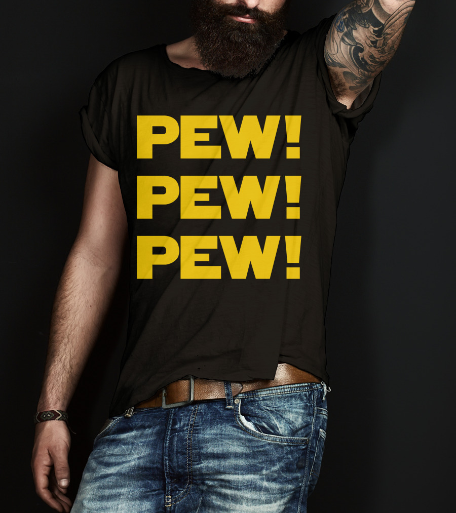Star Nerd Geek Wars Space Pew Pew Pew Pew Pew Pew T-Shirt