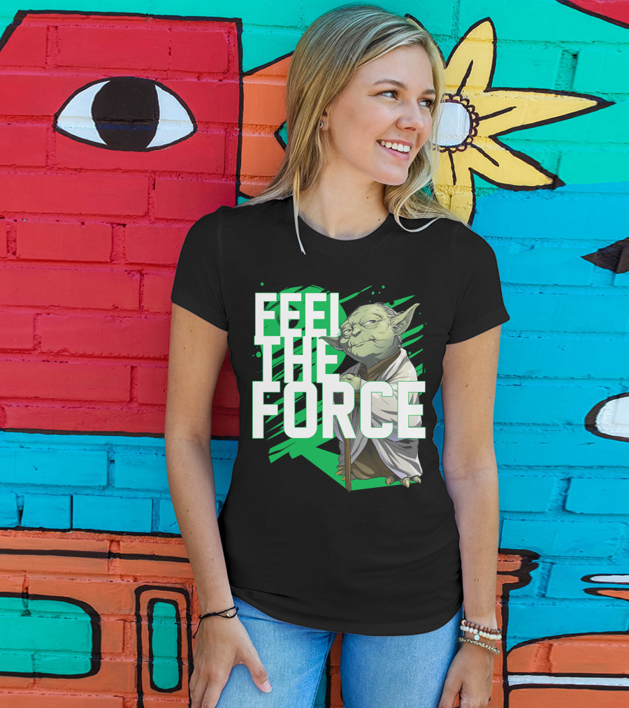 Star Wars Feel The Force Yoda Jedi Master T-Shirt