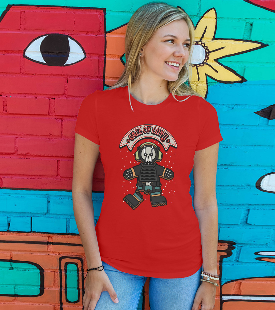 Call Of Duty Soldier Skull Headset T-Shirt