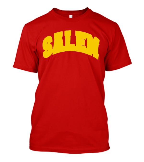 Salem Bold Yellow Arch On Red T-Shirt