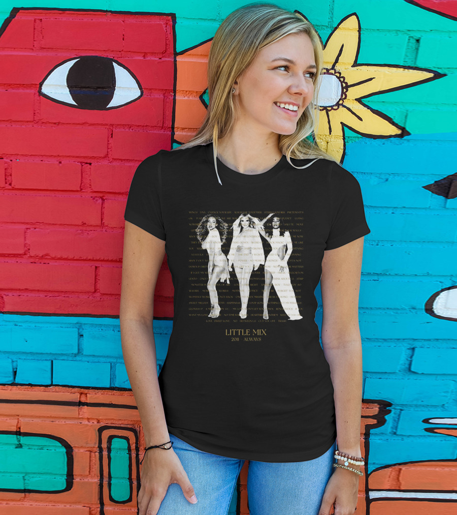 Little Mix 2011 Always Wings DNA Change Your Life Move Together Story Silver Lining T-Shirt