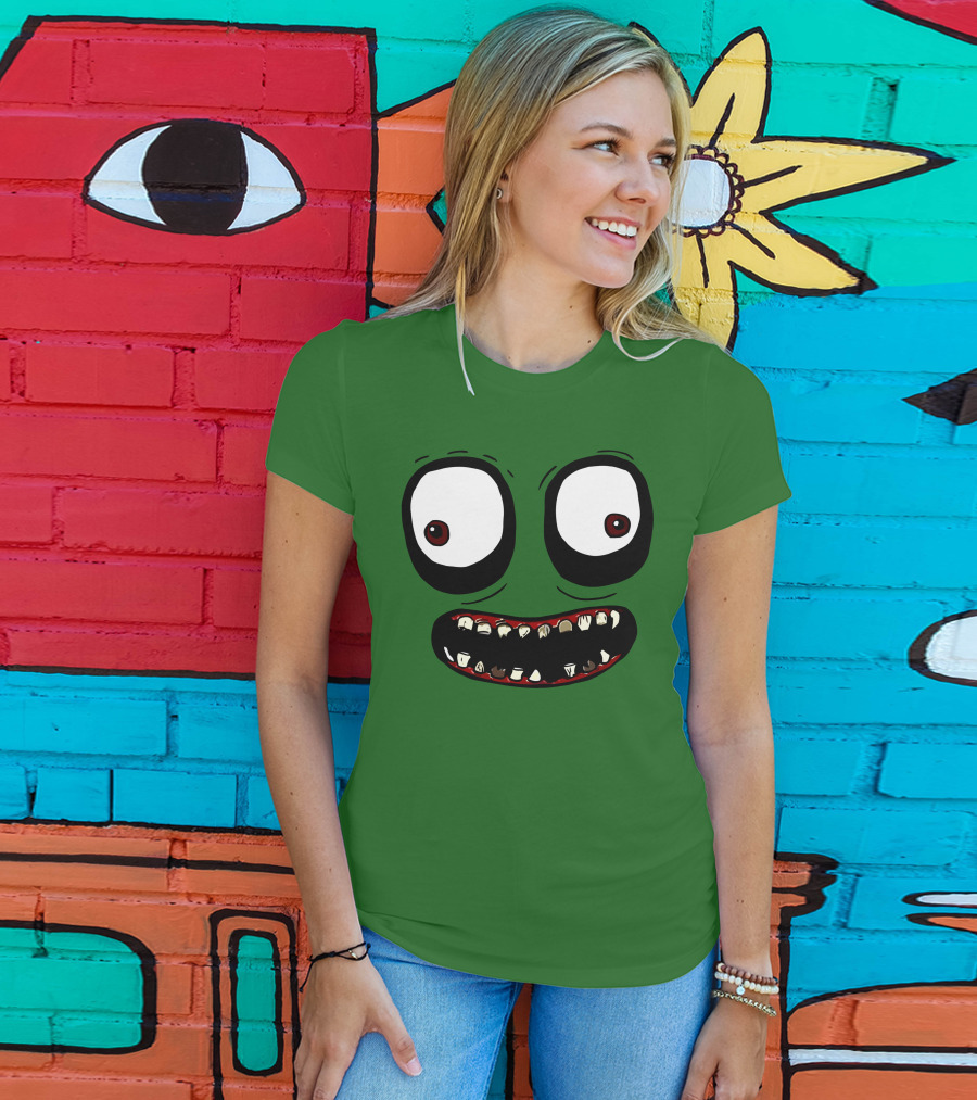 Salad Fingers Creepy Cartoon Eyes And Teeth Merch T-Shirt