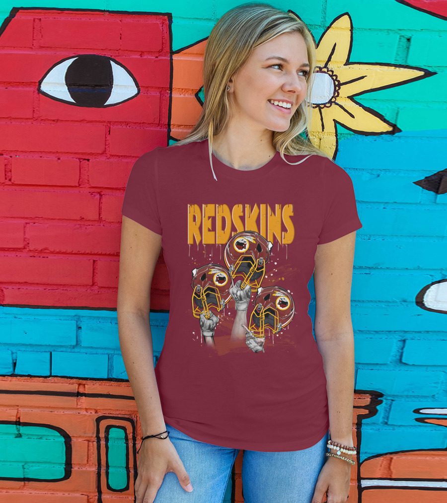 Redskins Helmets And Raised Fists T-Shirt