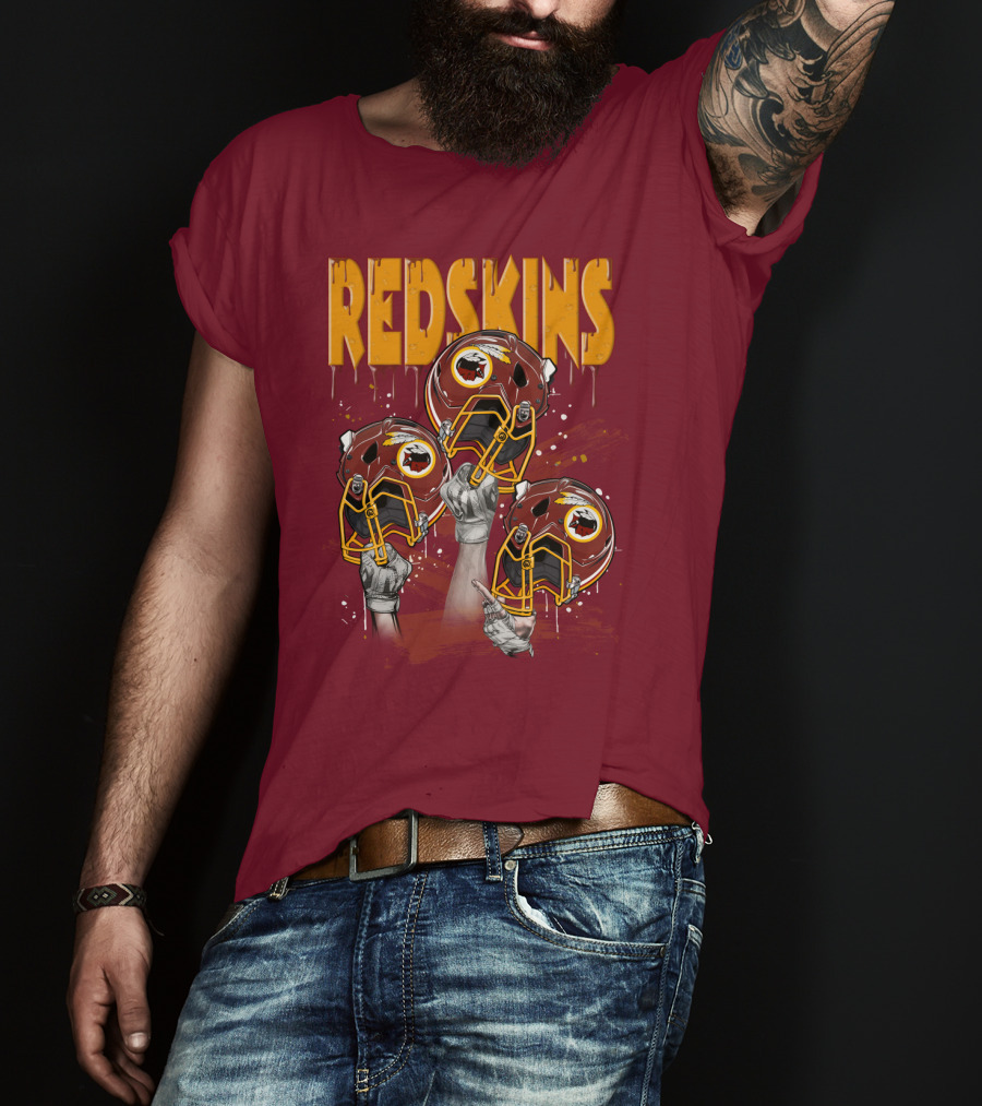 Redskins Helmets And Raised Fists T-Shirt