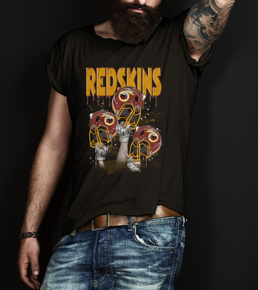 Redskins Football Helmets Elevated By Fans T-Shirt