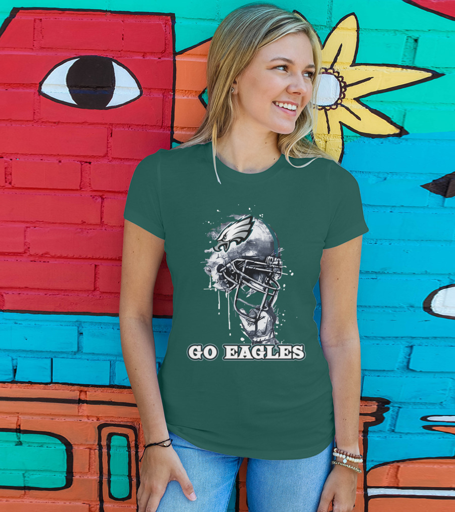Philadelphia Eagles Helmet Go Eagles T-Shirt