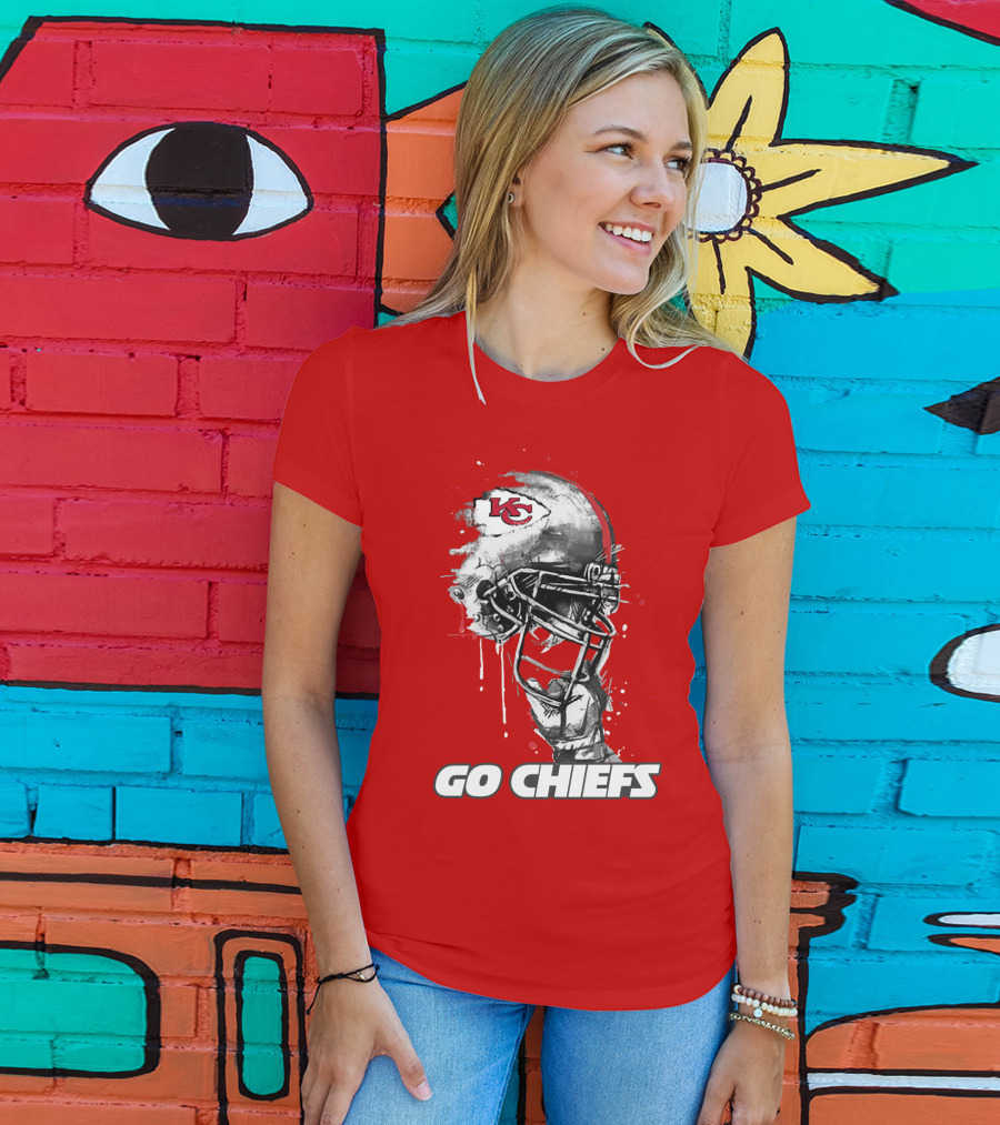 Go Chiefs Kc Helmet T-Shirt