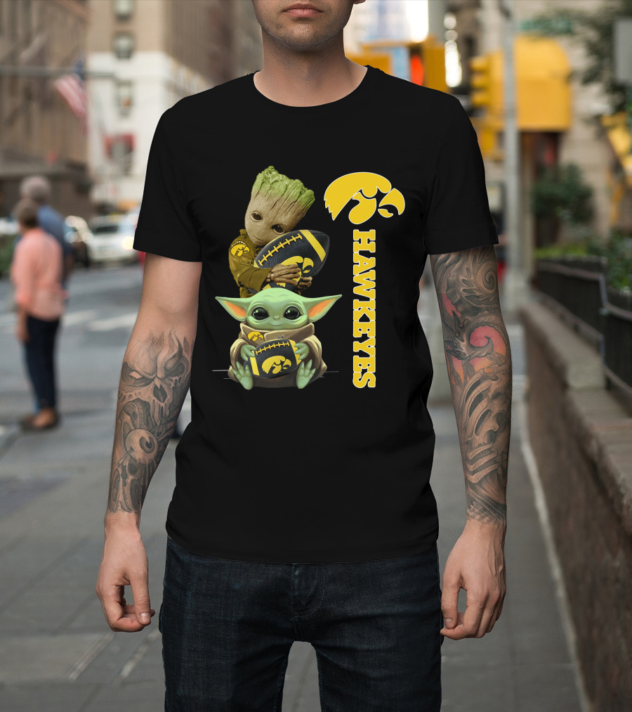 Baby Groot And Baby Yoda Hawkeyes T-Shirt