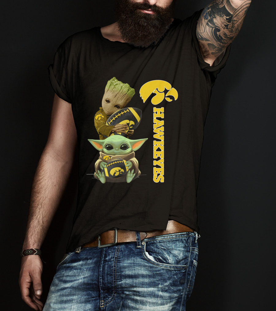 Baby Groot And Baby Yoda Hawkeyes T-Shirt