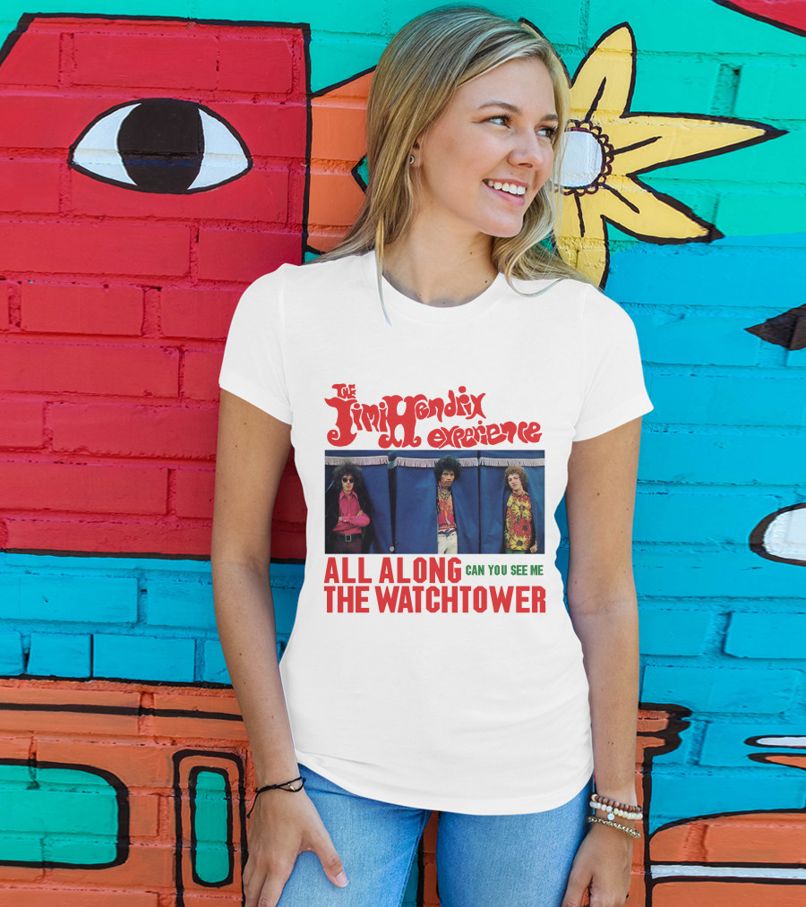 The Jimi Hendrix Experience All Along The Watchtower Can You See Me T-Shirt