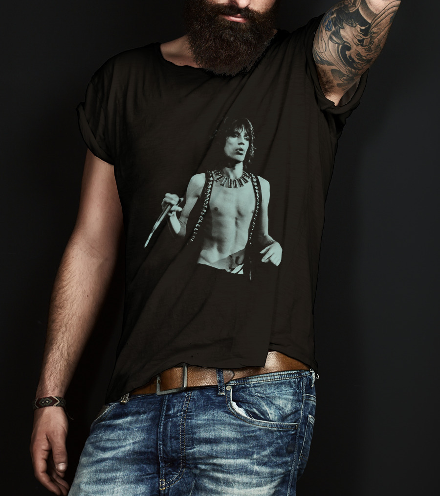 Mick Jagger Iconic Performance Rock Legend T-Shirt