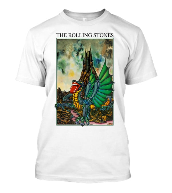 The Rolling Stones Dragon And Castle Scene T-Shirt