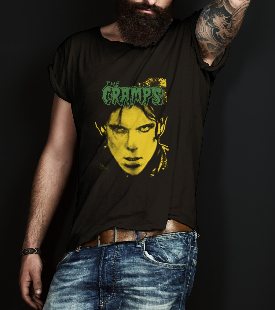 The Cramps Lux Interior Yellow Face T-Shirt