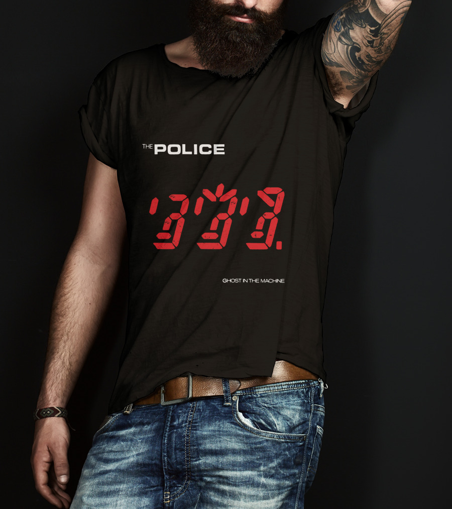 The Police Ghost In The Machine Digital Clock Display T-Shirt