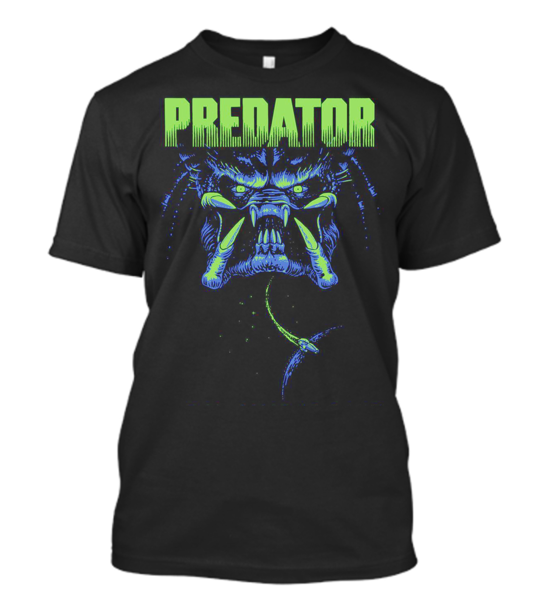 Predator Alien Creature Neon Combat Action T-Shirt