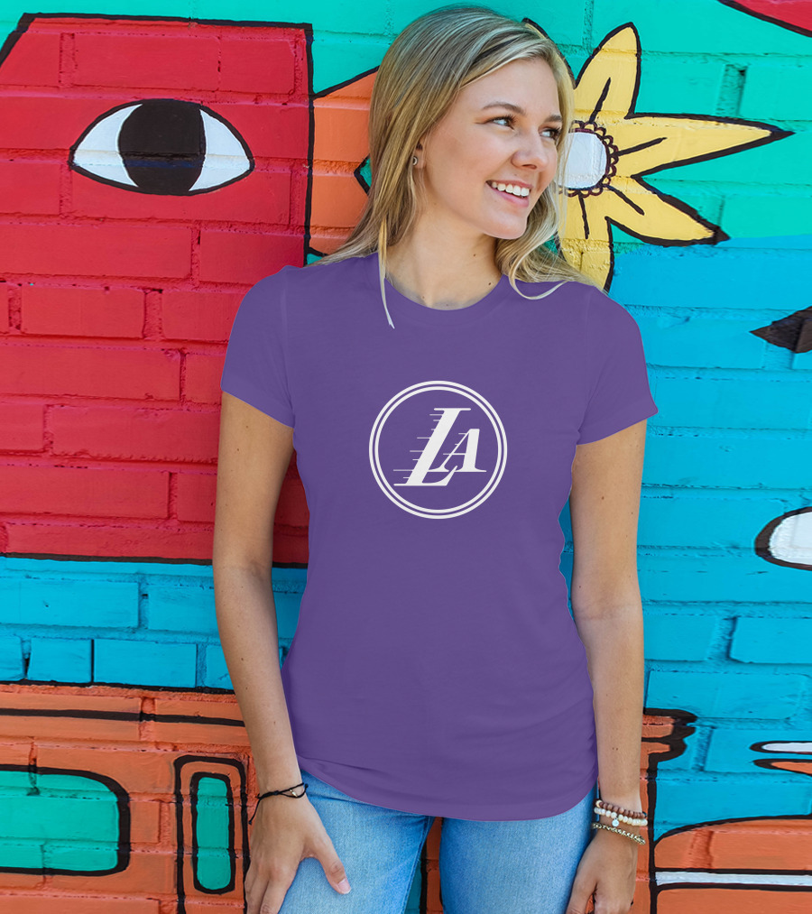 Anthony Davis Los Angeles Lakers LA Circle T-Shirt