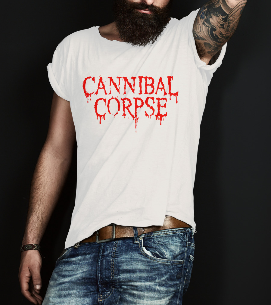 Cannibal Corpse Dripping Blood Text T-Shirt