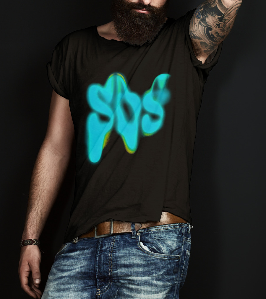 Sza SOS Neon Glow Image T-Shirt