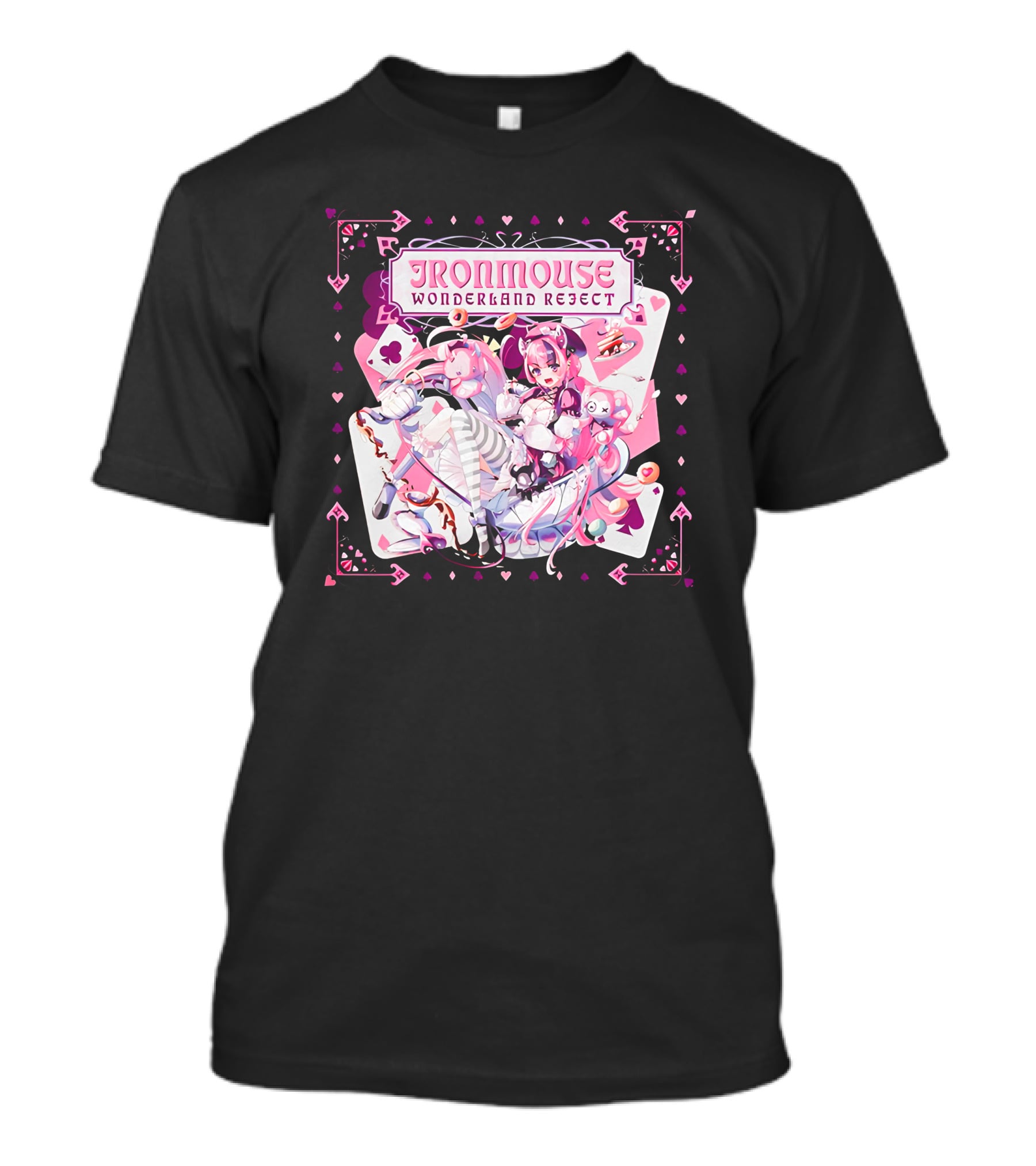 Ironmouse Wonderland Reject Alice-Inspired Fantasy Adventure T-Shirt