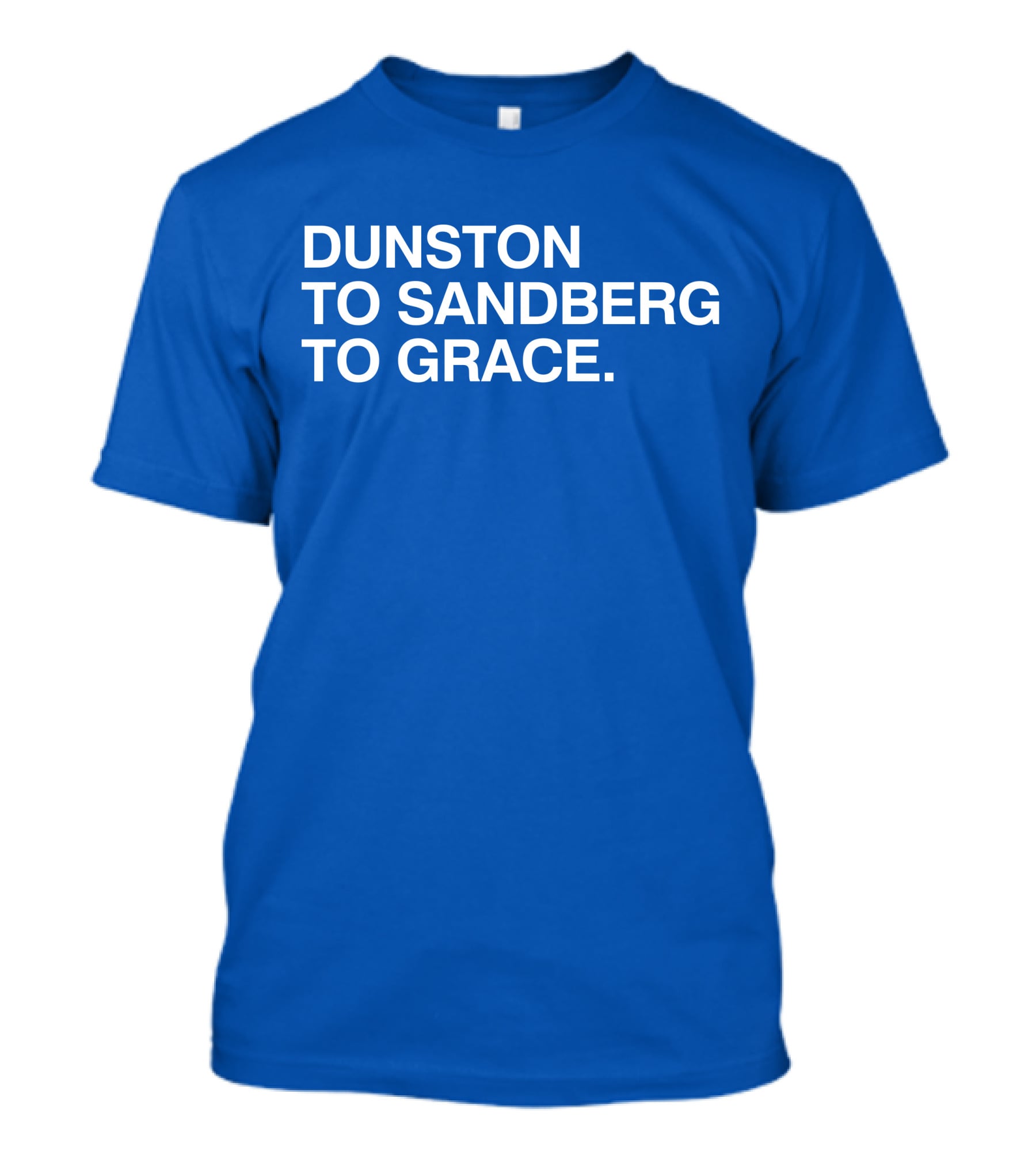 Dunston To Sandberg To Grace Men's Baseball Trio T-Shirt