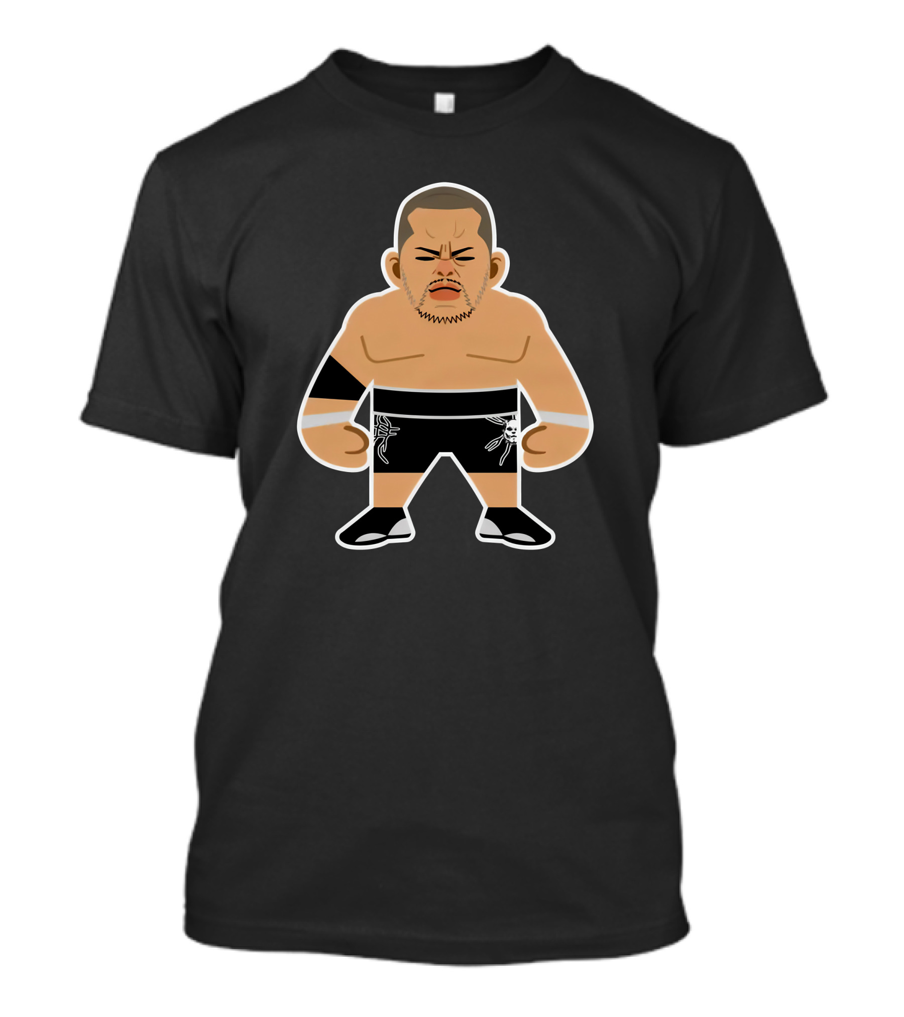 Tomohiro Ishii SD Character Cartoon Wrestler T-Shirt