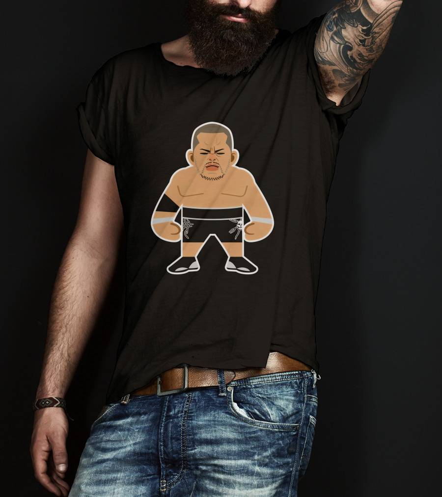Tomohiro Ishii SD Character Cartoon Wrestler T-Shirt