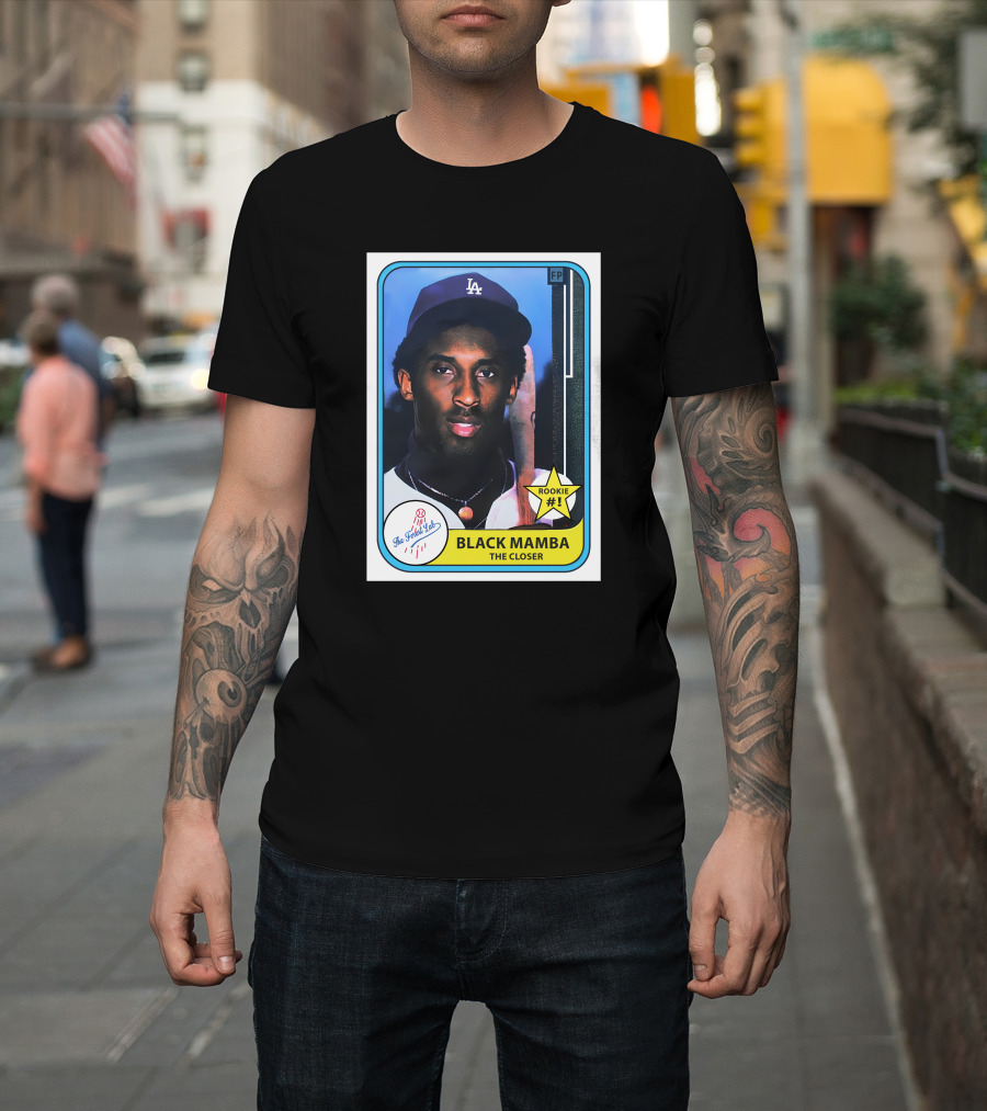 The Forest Lab Black Mamba The Closer Rookie #1 Vintage Sports Card T-Shirt