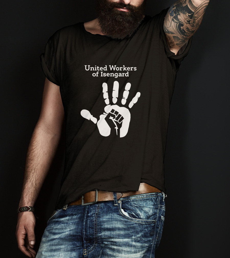 United Workers Of Isengard Handprint Fist T-Shirt