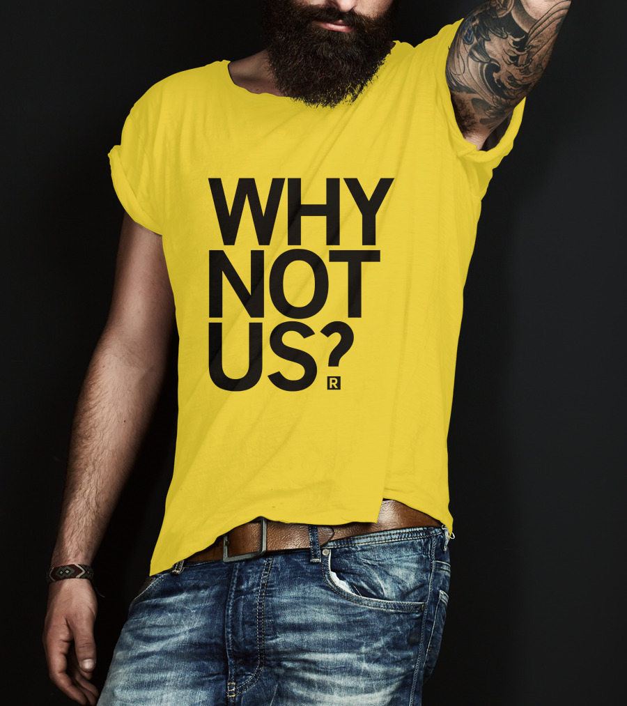 Holly Rowe Raygun Why Not Us? Gold T-Shirt