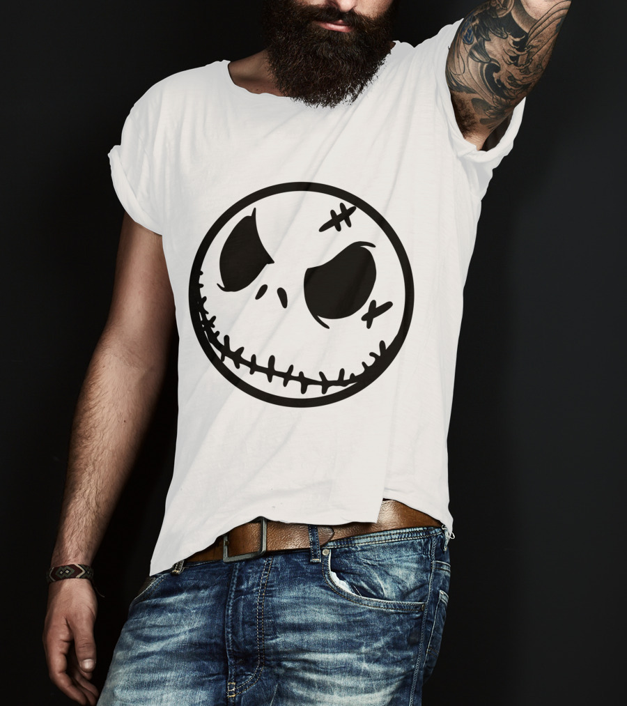 Halloween Scary Evil Pumpkin Head Jack Face T-Shirt