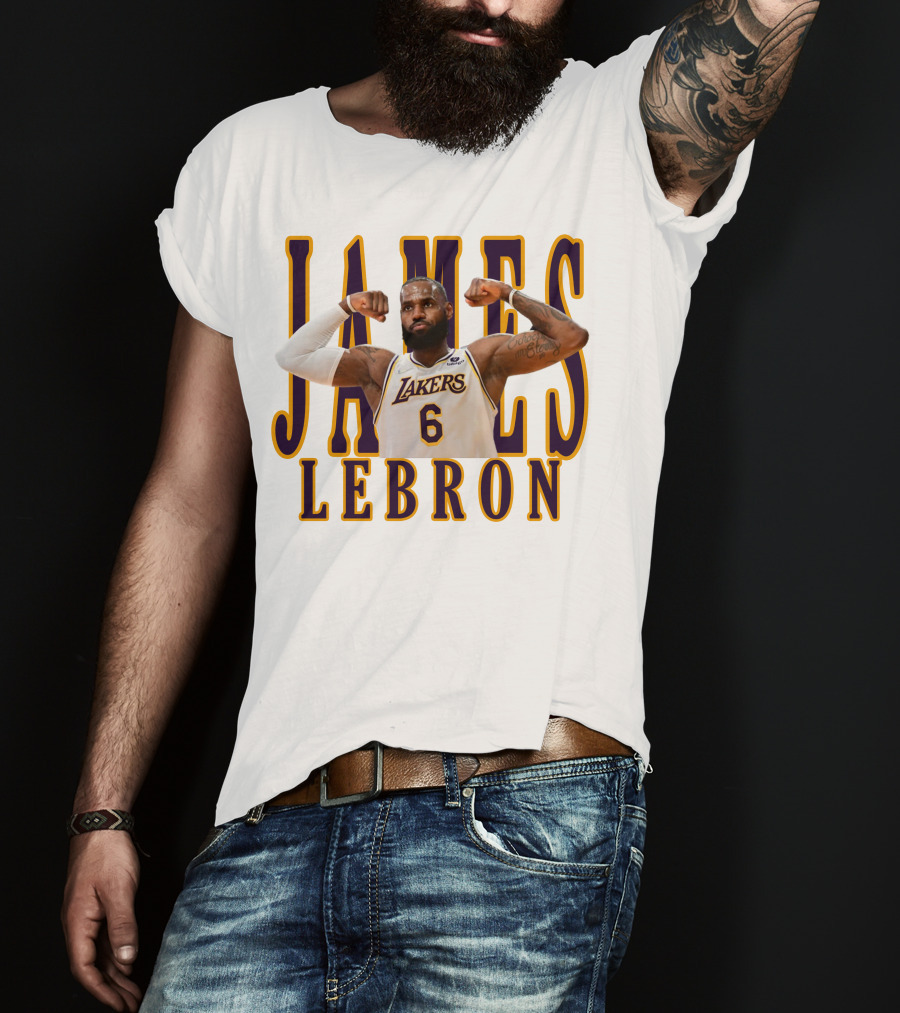 LeBron James 6 Lakers NBA T-Shirt