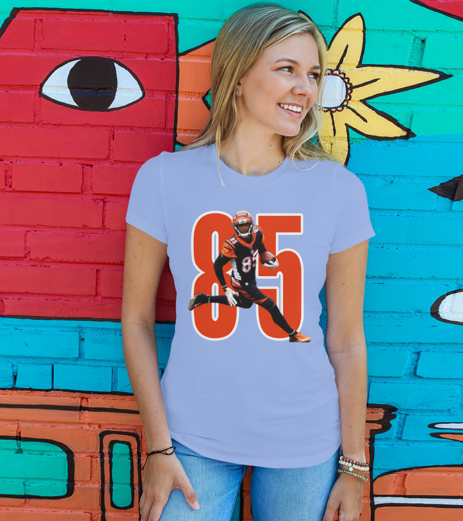 Tee Higgins 85 NFL Football Bengals Player T-Shirt