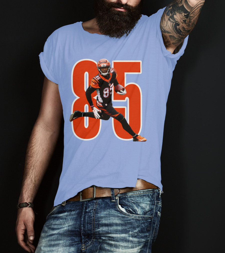 Tee Higgins 85 NFL Football Bengals Player T-Shirt