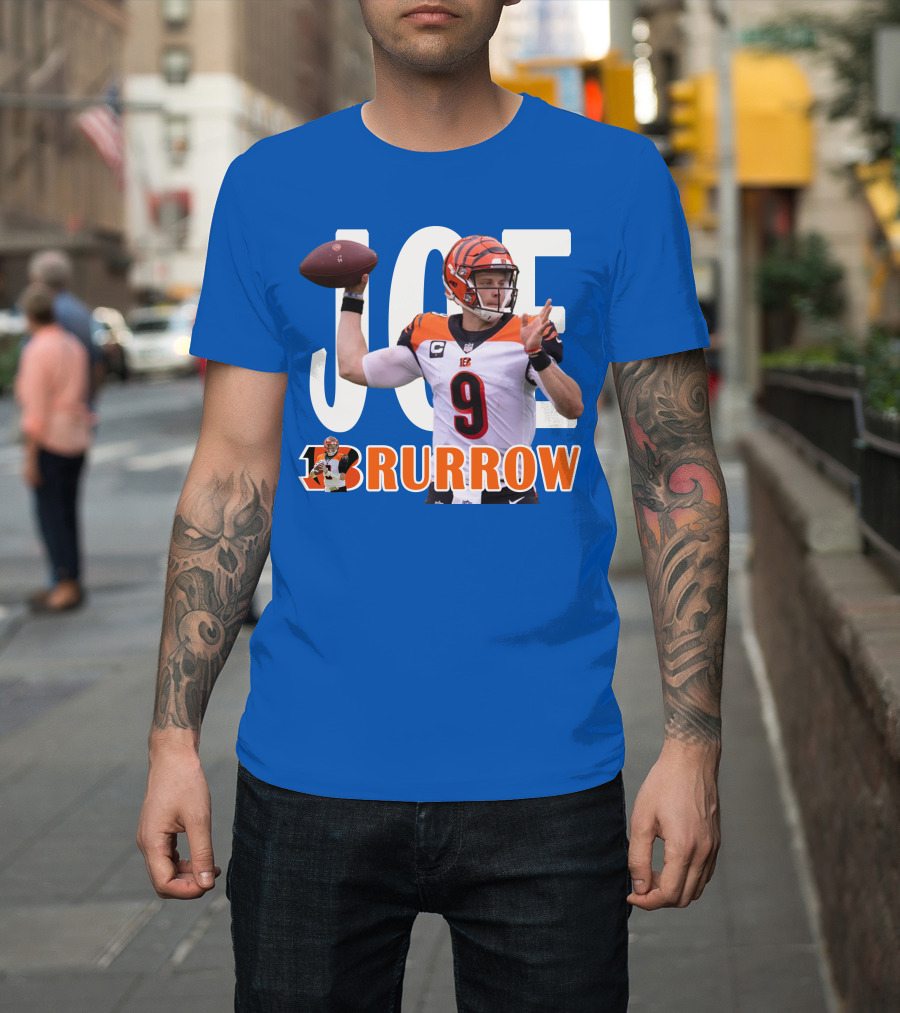 JOE BURROW Bengals Quarterback NFL Football T-Shirt
