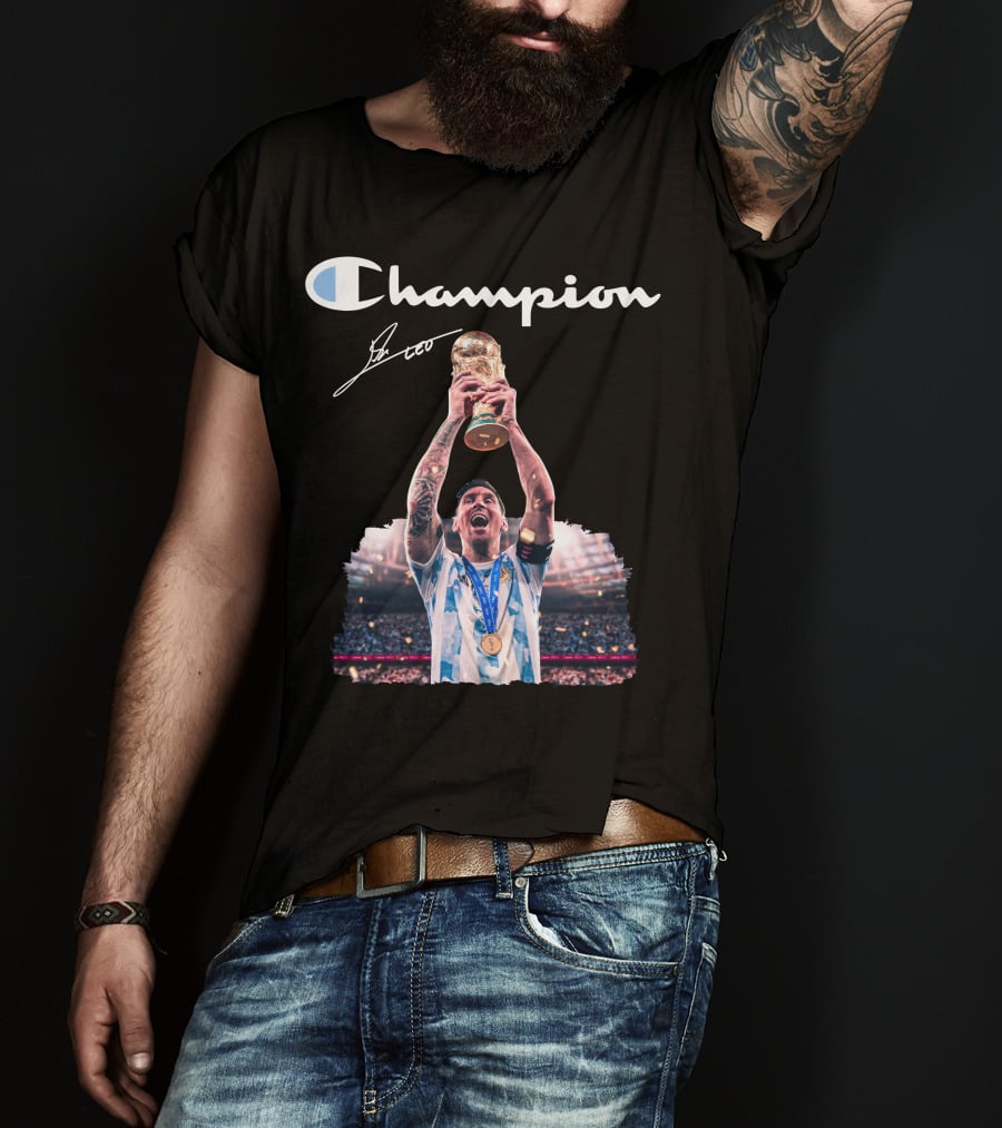 Champion Trophy Celebration Soccer Legend T-Shirt