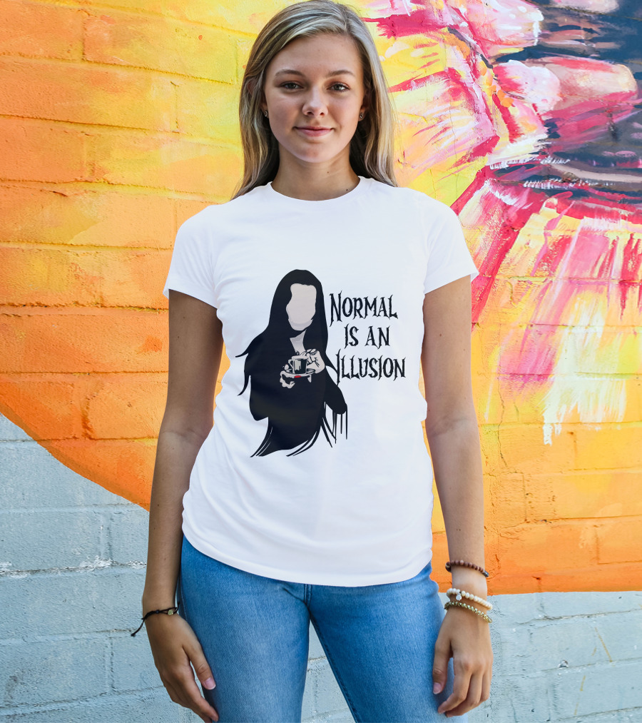 Wednesday Addams Normal Is An Illusion T-Shirt