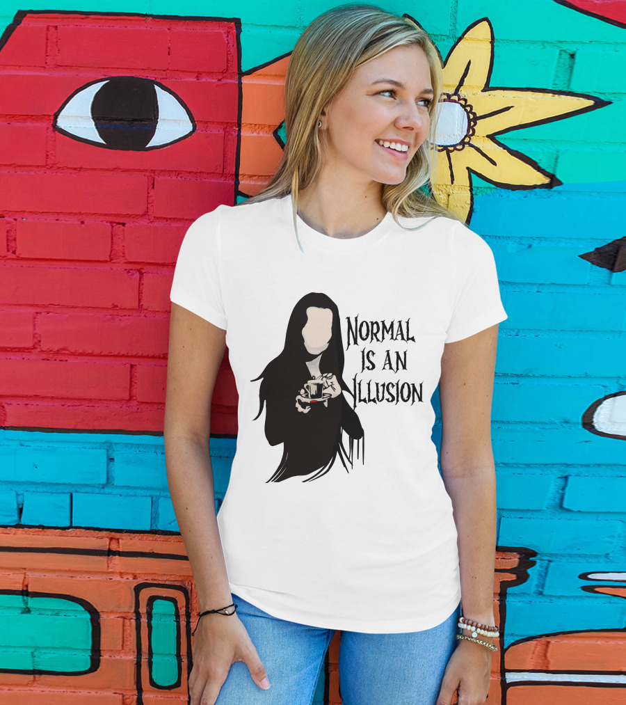 Wednesday Addams Normal Is An Illusion T-Shirt